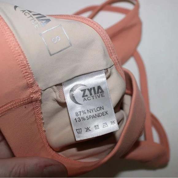 Women’s Zyia Active Grid Strappy Activewear Yoga Sports Bra Size Small - Picture 8 of 9